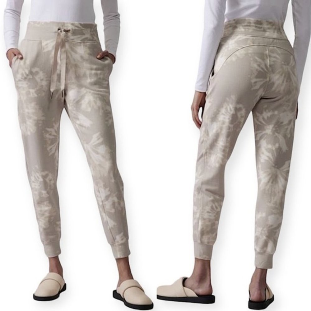 Athleta Willow Abalone Grey Drawstring Waistband … - image 1